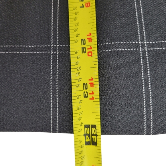 Kasper Blazer Women Size 16 Black White Check Front Slip Pockets 1 Button Lined - Picture 8 of 11